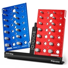 Nut and Bolt Thread Checker Standard & Metric with Portable Base | 28 Nut and...