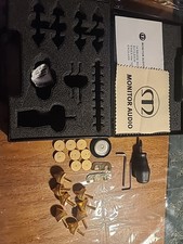 Monitor Audio Gr20 Altoparlante Spike Disco da Pavimento e Coni Audio Kit Picchetti Oro 