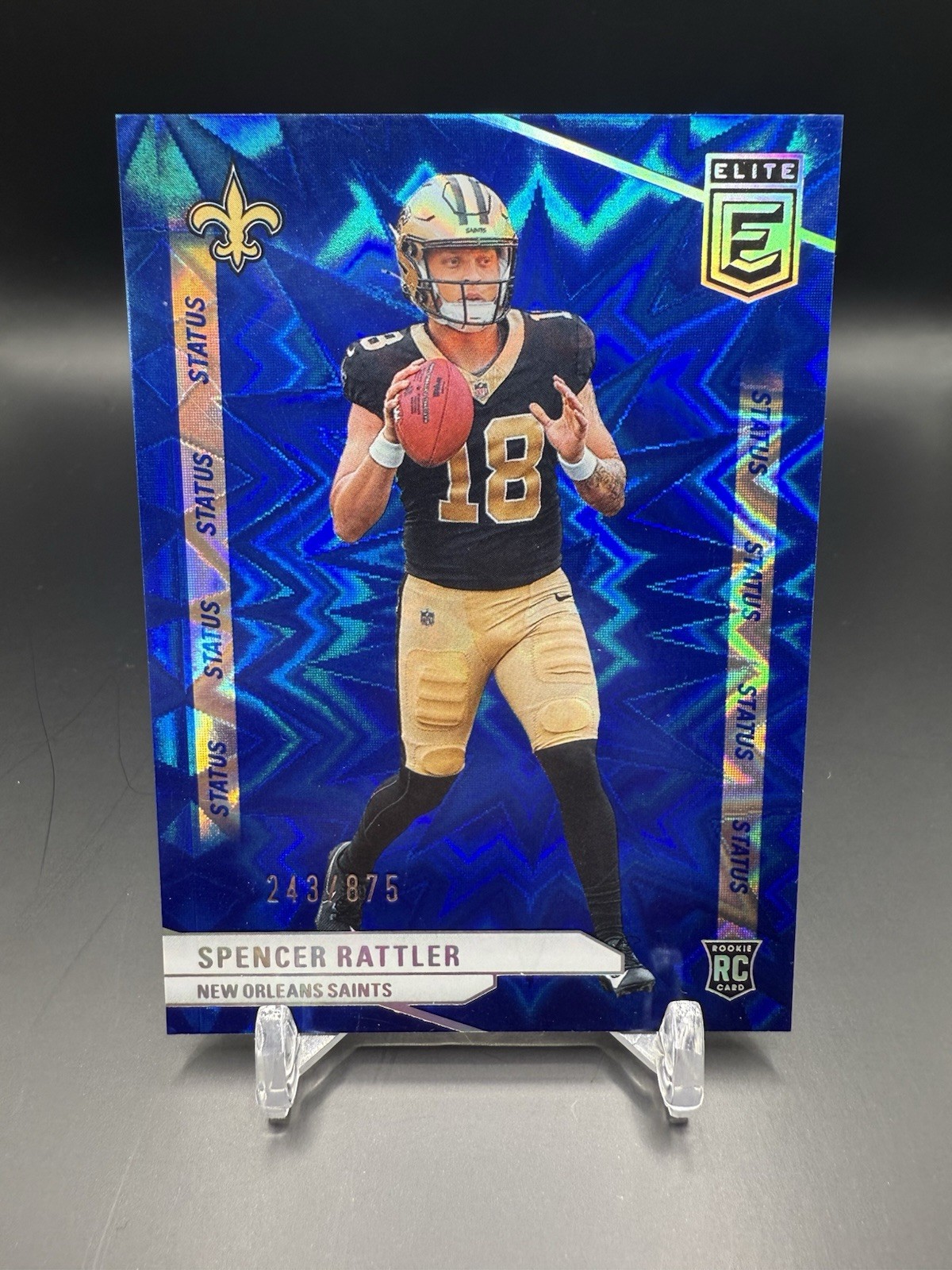 2024 Panini Donruss Elite Spencer Rattler RC Rookie #155 Blue Status SP /875