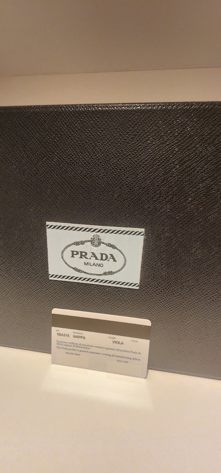 Authentic PRADA Triangle Leather Shoulder Bag Dee… - image 9