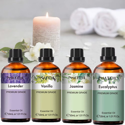 PHATOIL Essential Oils Aromatherapy Candle Making Natural Eucalyptus Aroma Oils