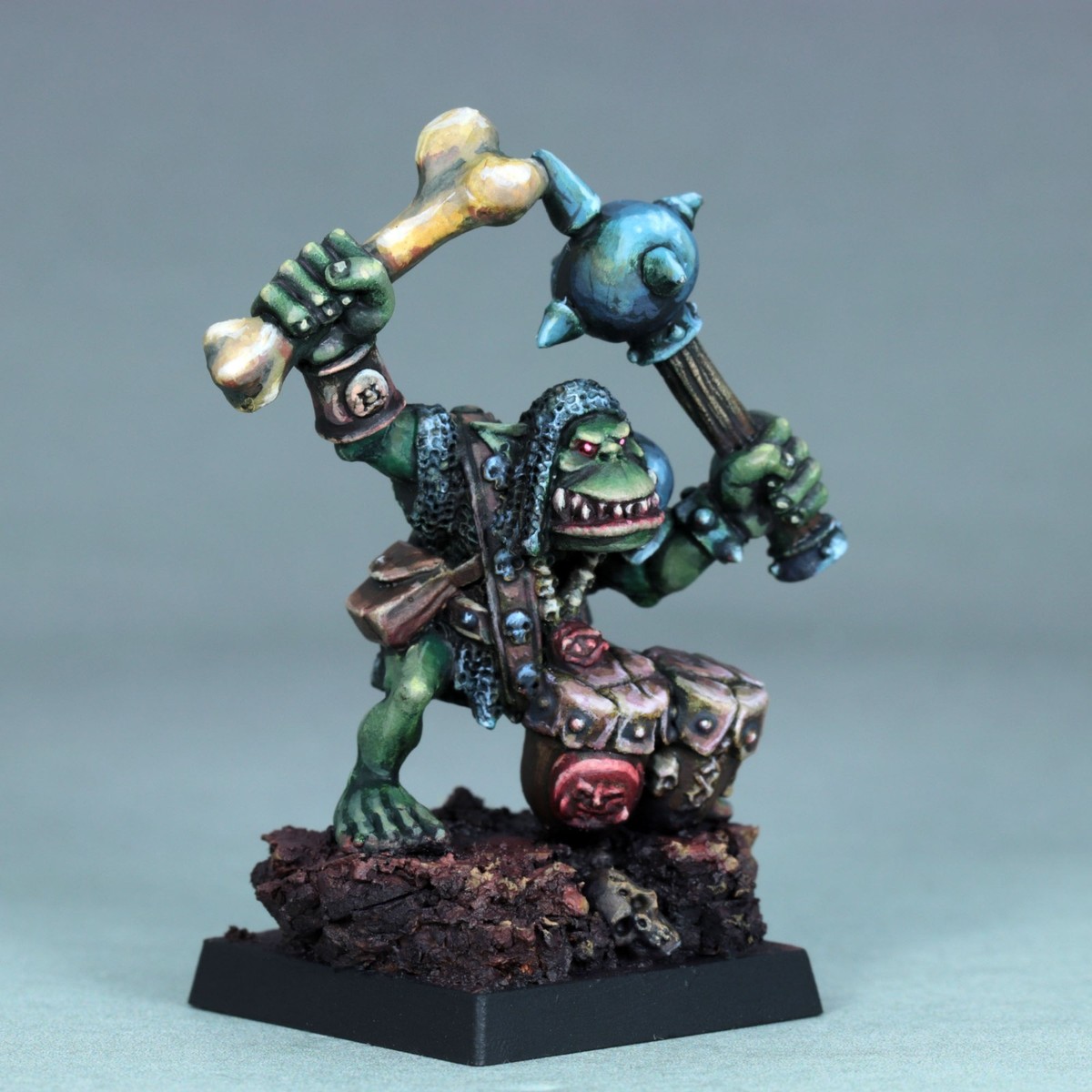 Warhammer Ork Bommer ウォーハンマー　オークボマー painted Orc Drummer Classic Warhammer Musician Fantasy oldhammer