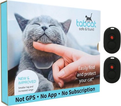 Tabcat V2 Cat Tracker No Monthly Fee 2 Tags Handset