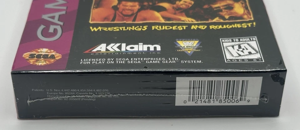 WWF RAW - SEGA GAME GEAR *BRAND NEW & SEALED* - Image 3 of 4