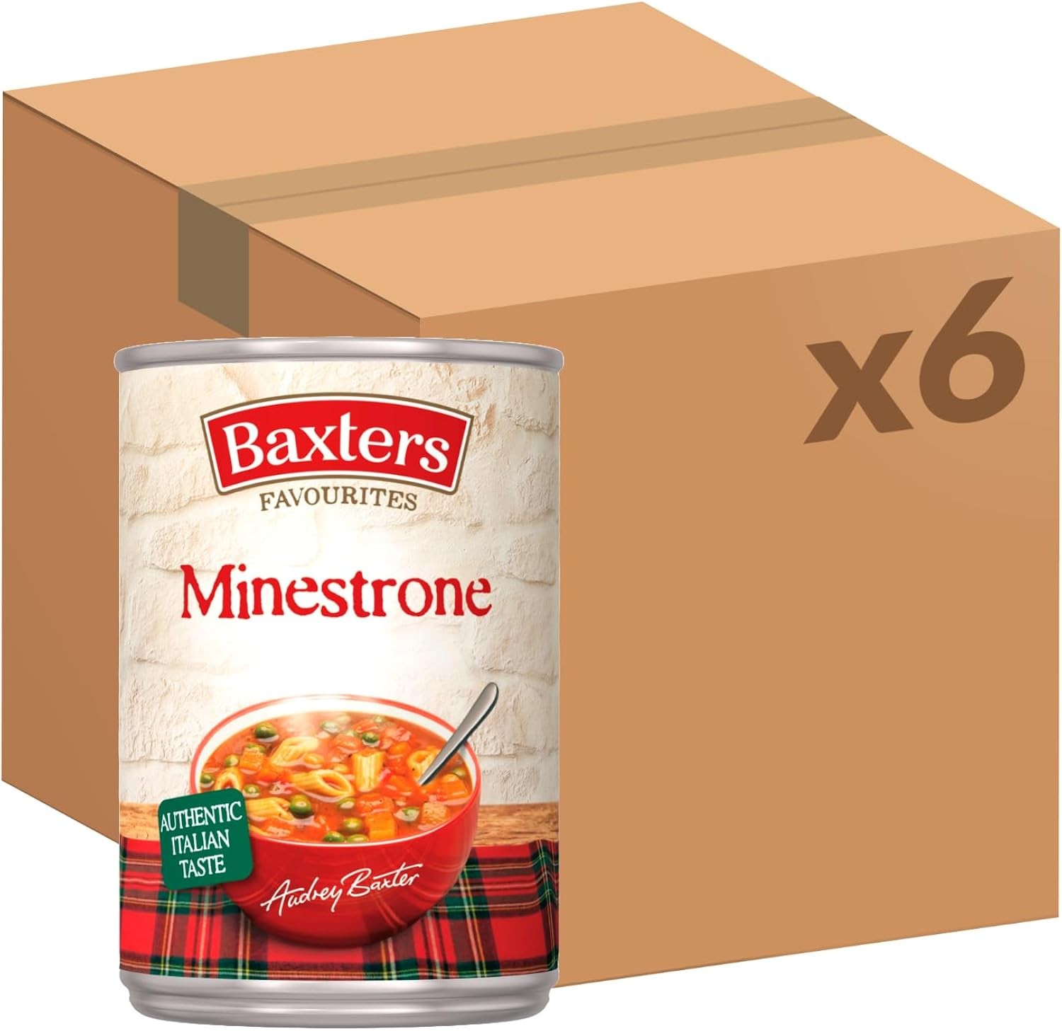 Baxters Favourites Minestrone Soup 400g Pack of 6 Cans