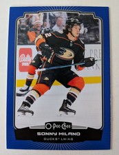 2022-23 UD O-Pee-Chee Hockey Blue Border #137 Sonny Milano Anaheim Ducks LW