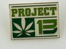 Pro-Ject 1U Green Enamel Rectangle Men's Lapel Pin 1 Inch