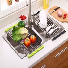 Folding Stainless Steel Kitchen Sink Drying Rack