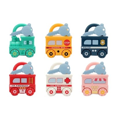 Connectable Plastic Train Set With Rotational Lock Practice Promotes Cognitive