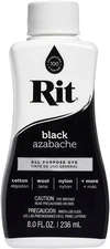 Rit Dye 88150 All Purpose Liquid Dye, Black, 8 Fl 8 Oz (Pack of 1), Black 