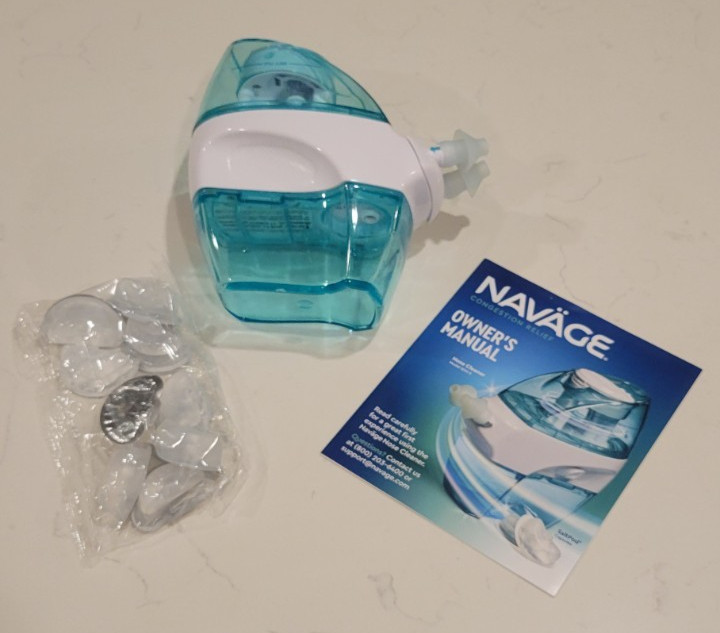 Navage Nasal Care Saline Quick Irrigation For Congestion Sinus Cold With 10 Pods