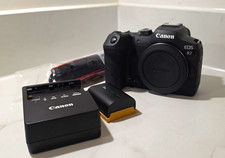 Canon EOS R7 Mirrorless Interchangeable Lens Camera Body-Charger + Spare Battery