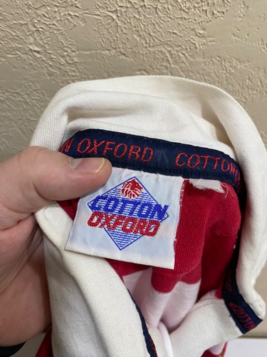 Gloucester Rugby Union Vintage Long Sleeve Cotton Oxford Size M - Picture 11 of 13