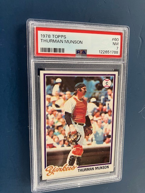1978 Topps #60 Thurman Munson PSA 7