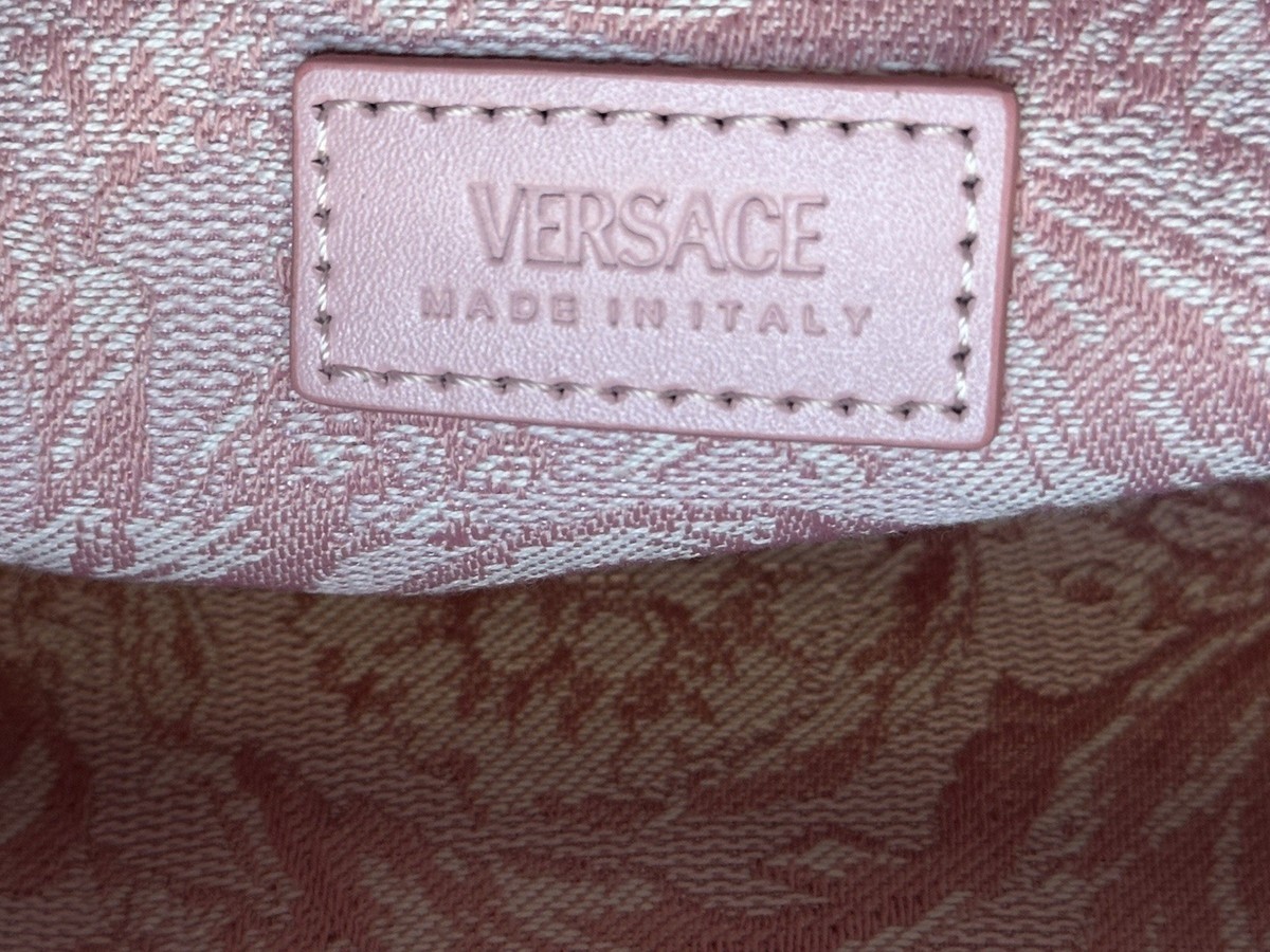 Versace Fabric Barocco Jacquard Light Pink Beauty Pouch