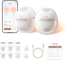 eufy Security Heated Breast Pump Hands-Free E20, Wearable with Innovative HeatFl