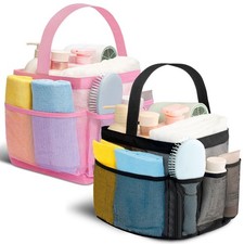 Shower Caddy Portable for College Dorm Room Essentials for Girls with 9 Pocke...