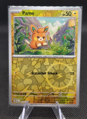 Pokémon Karte Pamo 074/193   Entwicklungen in Paldea DE   NM   Reverse Holo