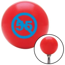 Blue Cant Drive 55 Red Shift Knob w/ M16x1.5 Insert Shifter Auto Manual Custom
