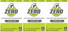 Gatorade Zero Lemon Lime Singles Drink Mix 3 Pack
