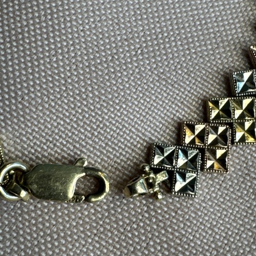 Vintage 3 Tone Bracelet Yellow Gold 14K. Diamond Cut 7.5” Long 8.4 grams - Picture 16 of 17
