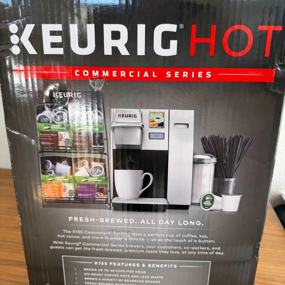 New Keurig Hot Commercial Series Single Serve Coffee Maker Model K155 - Image 4 of 4