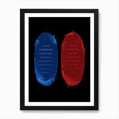 Matrix Pills II Art Print Framed Wa Framed Wall Art Poster Canvas Print Picture