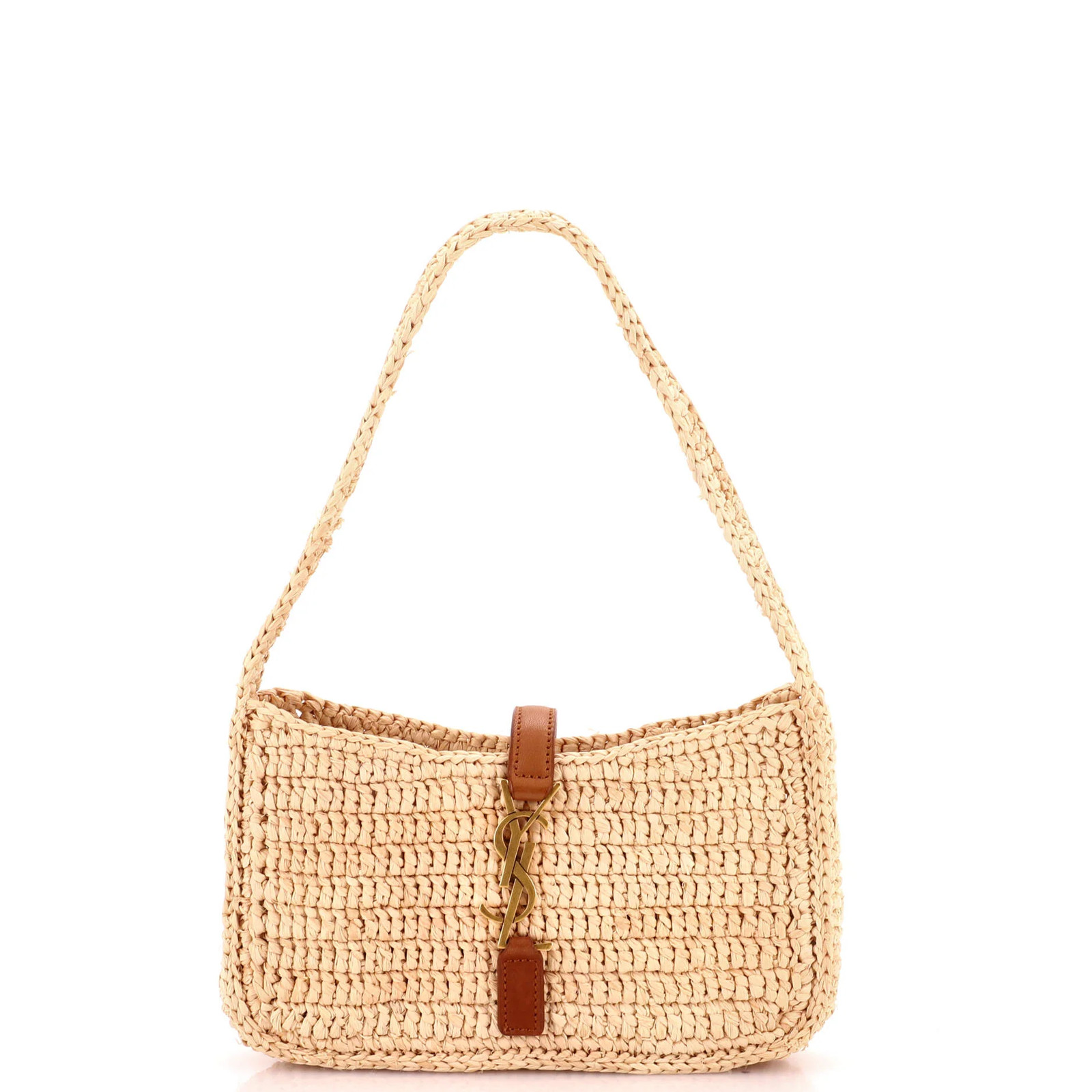Saint Laurent Le 5 a 7 Hobo Raffia Mini