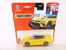 MATCHBOX 70 YEARS 33/100 '2016 CHEVY CAMARO CONVERTBLE' YELLOW MIB/BOXED/CARDED