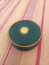Antique 1920's Richard Hudnut Deaville Blue Satin Makeup Compact Box