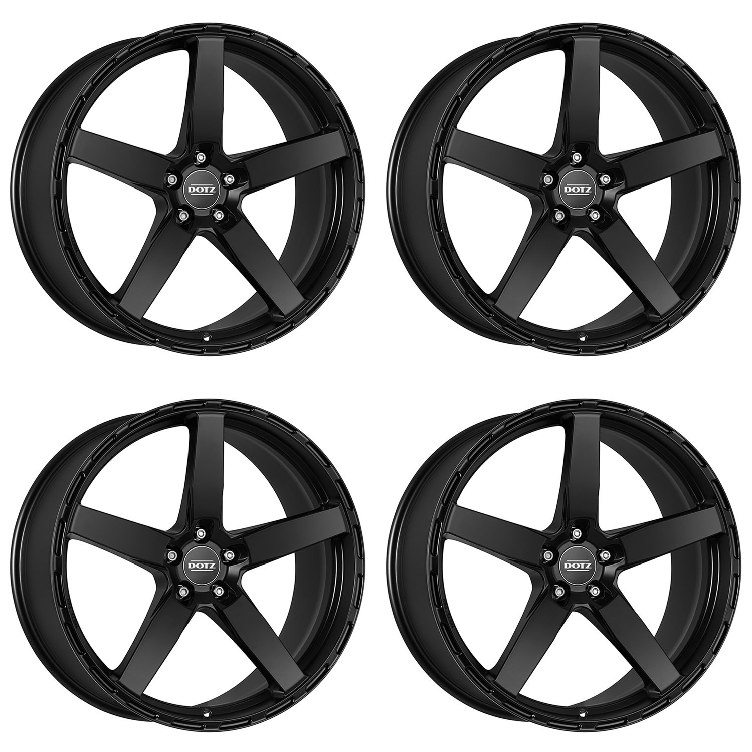 4 Dotz MarinaBay black wheels 8.0Jx19 5x114.3 for Ford Maverick