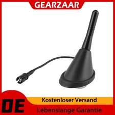 Auto KFZ Kurz Stab Dach Antenne Raku 2 Sockel Schwarz für Renault, Rover AM&FM