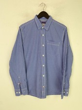 Fat Face Blue White Gingham Casual Regular Long Sleeve Collared Shirt UK M