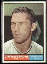 1961 Topps Jim Davenport San Francisco Giants #55