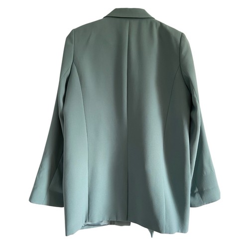 Forever New Ella Bf Blazer Size AU 12 / US 8 Dusty Sage Green Long Sleeve Office - Picture 5 of 8