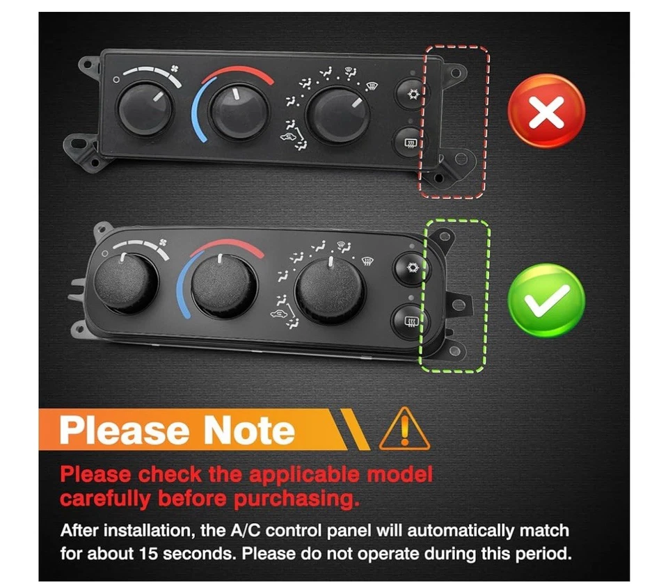 Módulo de controle HVAC painel climático aquecedor AVAC para 01-04 Dodge Ram 1500 2500 3500 - Imagem 4 de 4
