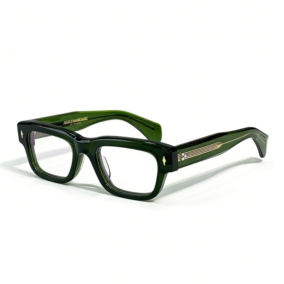 JACQUES MARIE MAGE Unisex Green/Clear Sunglasses MODEL JEFF SIZE