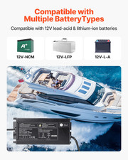 1-Bank 10A 12V Smart Marine Battery Charger - IP68 Waterproof Onboard Boat  RV