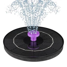 3.5W Solar Bird Bath Fountain Pump, Solar Powered Water Pump, Outdoor Water F...