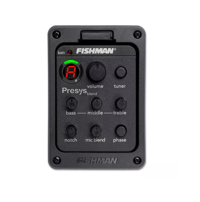 Fishman Presys 301 Piezo Pickup Dual Preamp EQ & Tuner Blend for Acoustic w/ Mic