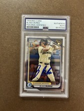 2024 Bowman Draft Blake Burke 1st Bowman Auto PSA Authentic Milwaukee Brewers
