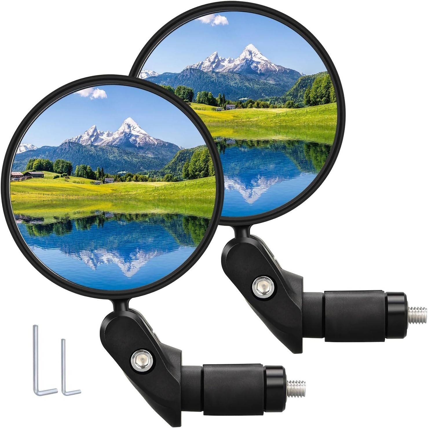 Rearview Mirror Set, Adjustable Handleba...