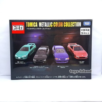 TOMICA Metallic Color Collection Set SUBARU WRX TOYOTA MR2 GT-R