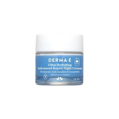 Derma E Ultra Hydrating Night Cream, Advanced Repair Overnight Face Moisturizer 