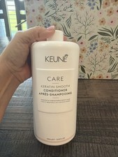 KEUNE CARE Keratin SMOOTH Conditioner 33.8 oz 1 Liter Free Pump