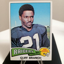 Cliff Branch 1975 Topps #524 Rookie Card. rookie card picture