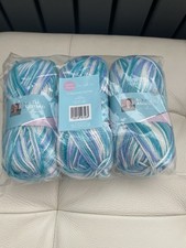 Sarah Ashford Sew With Me Blue Varigated DK Yarn 3 X 50g New