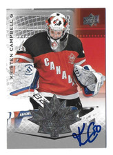 2021 UPPER DECK CANADA KRISTEN CAMPBELL AUTOGRAPHED SIGNED WOMEN HOCKEY CARD RC