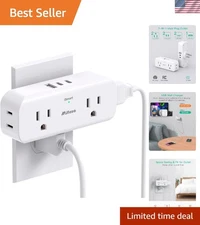 7-in-1 Wall Outlet Extender with USB Ports: Perfect for Home & Cruise Essentials