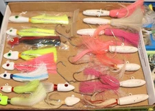 Lot of 16 Arrowhead & Deep Trolling Fishing Jigs Lures 3oz-6oz Asst  Approx 6lbs